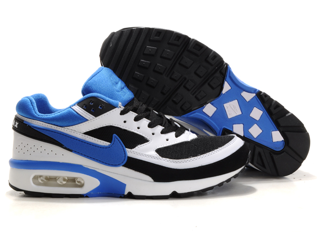 New Men'S Nike Air Max Sapphire/White/ Black